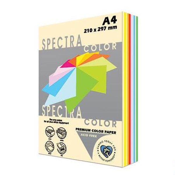 SPECTRA  COLOR  ΧΑΡΤONI ΕΚΤΥΠΩΣΗΣ  Α4 125Φ (10 ΧΡΩΜΑΤΑ)