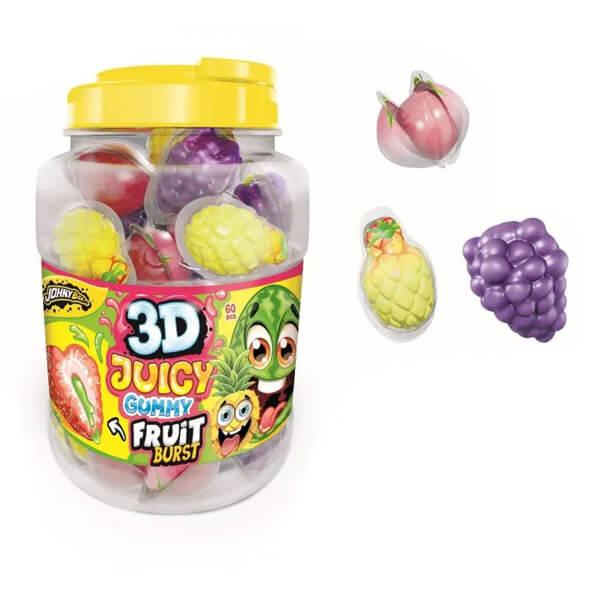 JOHNY BEE 3D ΤΣΙΧΛΑ ΦΡΟΥΤΑ - (60τεμ.x18gr.)