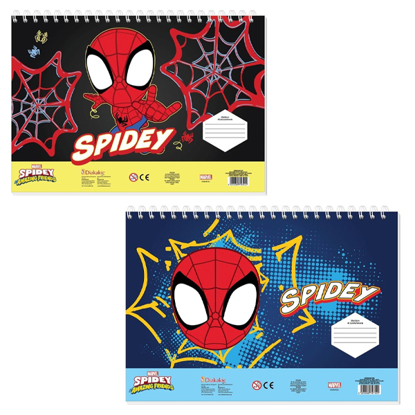 ΜΠΛΟΚ ΖΩΓΡΑΦ SPIDEY 23X33 40ΦΥΛ  ΑΥΤΟΚ-ΣΤΕΝΣΙΛ- 2ΣΕΛ ΧΡ  2ΣΧ.