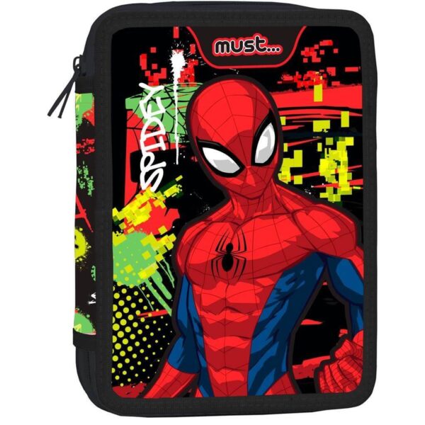 ΣΧΟΛΙΚΗ ΚΑΣΕΤΙΝΑ ΔΙΠΛΗ ΓΕΜΑΤΗ SPIDER - MAN MUST 2 ΘΗΚΕΣ