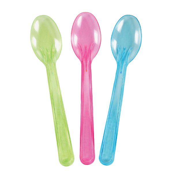 LUX PLAST ΚΟΥΤΑΛΙΑ ΓΛΥΚΟΥ 3χρωματα 1/1 (100τεμ.) 12cm - (ΕΠΑΝΑΧΡΗΣΙΜΟΠΟΙΟΥΜΕΝΑ)