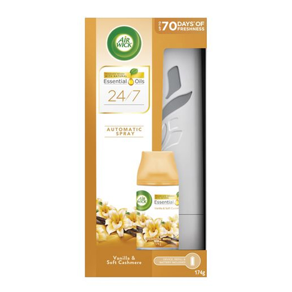AIR WICK FRESH MATIC ΣΥΣΚΕΥΗ + ΑΝΤ/ΚΟ 250ml - (VANILLA & SANDALWOOD)