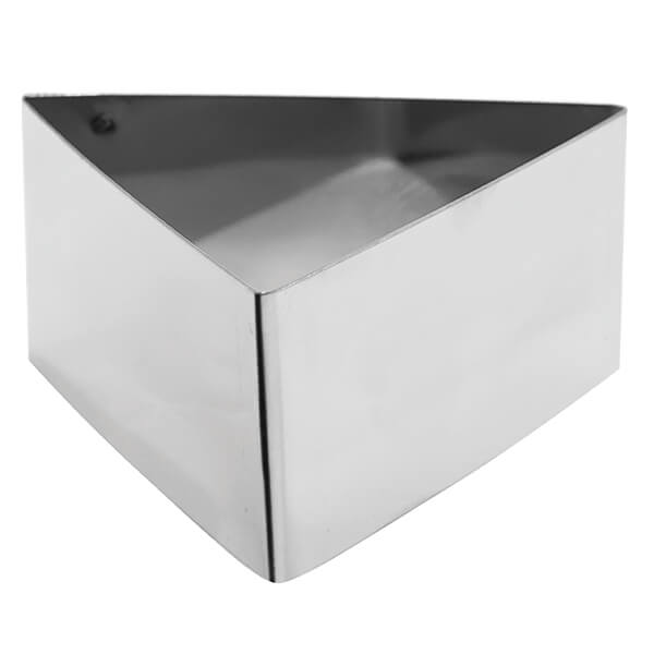 ΤΣΕΡΚΙ ΤΡΙΓΩΝΟ 10x4hcm ΙΝΟΧ