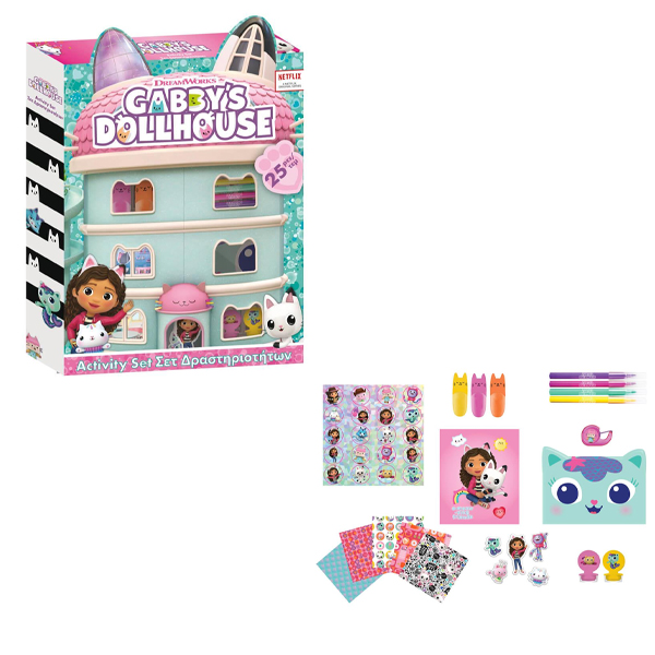 ΣΕΤ ΔΡΑΣΤΗΡΙΟΤΗΤΩΝ 25Χ5Χ32EK 25ΤΕΜ GABBYS DOLLHOUSE