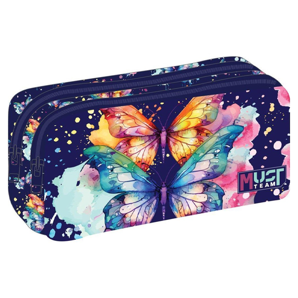 ΣΧΟΛΙΚΗ ΚΑΣΕΤΙΝΑ ΒΑΡΕΛΑΚΙ MUST TEAM BUTTERFLY 2 ΘΗΚΕΣ