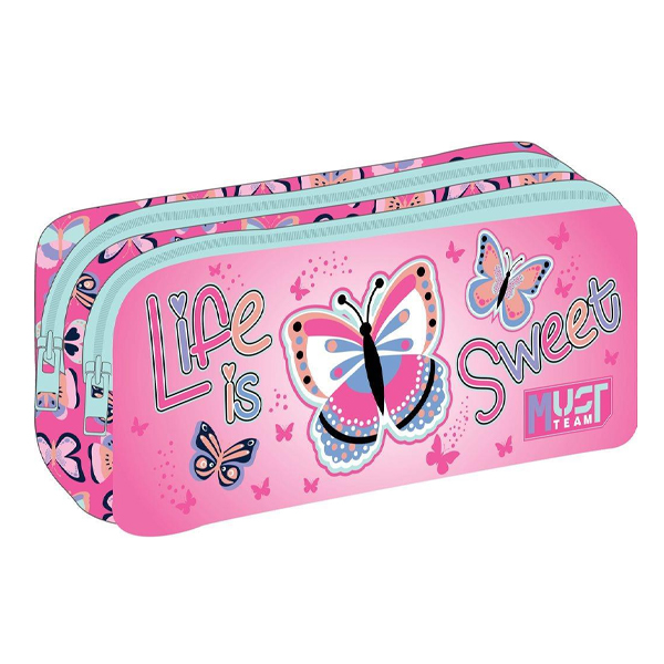 ΣΧΟΛΙΚΗ ΚΑΣΕΤΙΝΑ ΒΑΡΕΛΑΚΙ MUST TEAM LIFE IS SWEET 2 ΘΗΚΕΣ