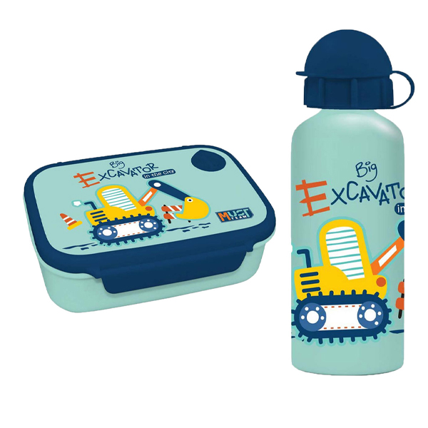 ΣΕΤ ΦΑΓΗΤΟΥ MUST TEAM EXCAVATOR ΦΑΓΗΤΟΔΟΧΕΙΟ 800ML-ΠΑΓΟΥΡΙ ΑΛΟΥΜΙΝΙΟΥ 500ML