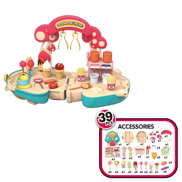ΒΑΛΙΤΣΑΚΙ ΜΑΝΙΤΑΡΙ ΖΑΧΑΡΟΠΛΑΣΤΙΚΗΣ LUNA TOYS ΣΕΤ 39 ΤΜΧ., 27X13,5X24 ΕΚ.