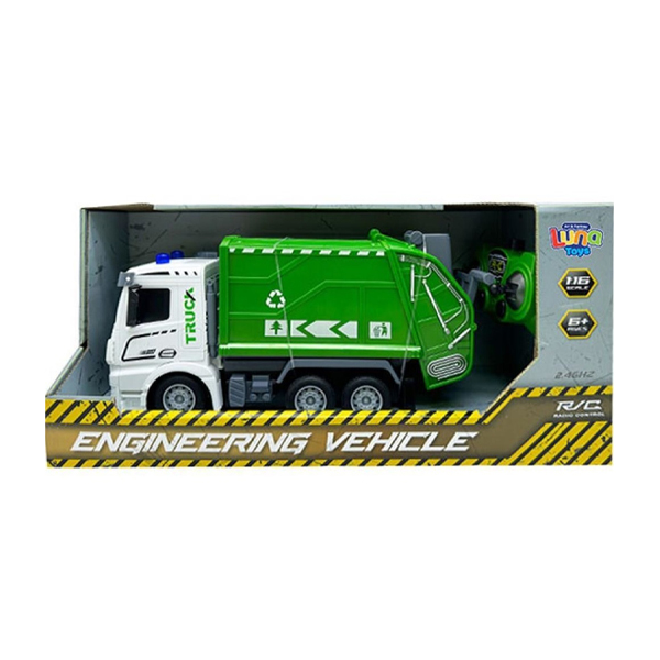 ΑΠΟΡΡΙΜΜΑΤΟΦΟΡΟ ΤΗΛΕΚΑΤΕΥΘΥΝΟΜΕΝΟ LUNA TOYS 1:16, 2.4 GHZ ΜΕ ΦΩΣ ΚΑΙ ΗΧΟ 28X9,5X14,5 ΕΚ.