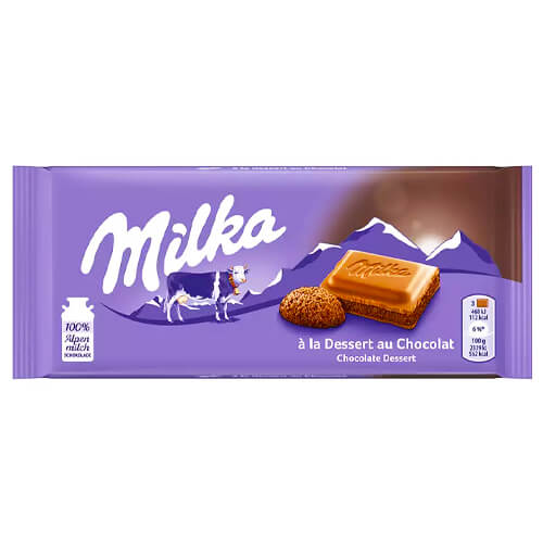 MILKA ΣΟΚΟΛΑΤΑ 100gr - (CHOCOLATE DESERT)