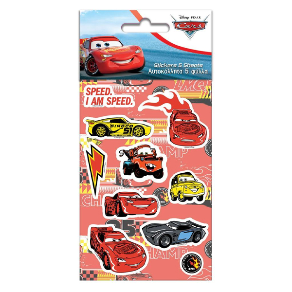 ΑΥΤΟΚΟΛΛΗΤA DISNEY CARS 8X12 5ΦΥΛΛΑ