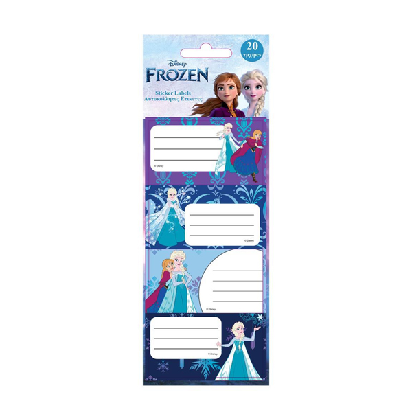ΕΤΙΚΕΤΕΣ ΑΥΤΟΚ FROZEN 20ΤΕΜ 5ΦΥΛΛΑ